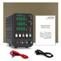 Miniatyrbilde 3 av 7: Justerbar DC Strøm forsyning Lab benk Strøm Kilde Stabilisert Strøm Forsyning Spenning Regulator Switch