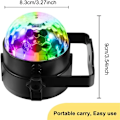 Miniatyrbilde 2 av 7: 7 farger Strobe lys lyd aktivert scene med fjernkontroll disco ball lamper for hjem
