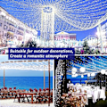 Miniatyrbilde 4 av 7: Utendørs LED Solar String Lights Fairy Light Solar Powered Garland Lights