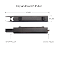 Miniatyrbild 9 av 9: 2 in 1 Switch Puller Keycap Puller Key Switch Keycap Puller for Mekaniskt tangentbord