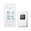 Miniatyrbilde 5 av 8: Husholdning Trådløst Digital Termometer Hygrometer Måne Fase C/F Temperatur Sensor Fuktighet Måler Alarm Klokke