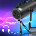 Miniatyrbilde 2 av 7: Profesjonell USB Streaming Podcast PC Mikrofon Studio Kardioid Kondensator Mic Kit med Bom Arm For opptak