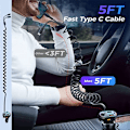 Pikkukuva 3 / 7: Auto Bluetooth 5.0 FM lähetin langaton ääni vastaanotin auto MP3 soitin