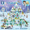 Miniatyrbilde 2 av 6: Byggeblokker venner Windsor Is og Snø Serien 1529stk Aubly Is og Snø Slott Puslespill Sammensatt Barn's Leketøy