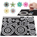 Pikkukuva 1 / 9: 33 kpl Spirograph Design Arts Craft Kit Classic Amazing Designs Rainbow Magic Scratch