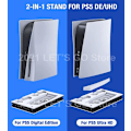 Pikkukuva 6 / 7: Uusin PS5 Pysty jalusta 2 ohjain lataus telakka 2 jäähdytys tuuletin Sony Playstationille