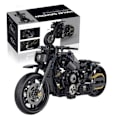 Miniatyrbillede 4 af 7: Klassisk motorcykel bygning model klodser moto vej racer klodser jule gaver legetøj