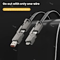 Pikkukuva 3 / 7: 2 metri 4 1 1 100W pikalataus USB tyyppi C USB C / valo kaapeli