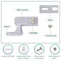 Miniatyrbilde 2 av 6: 4 Stykk Universal LED Inner Hengsel Lampe skap Induksjon Lys Garderobe Skap Sensor Lys
