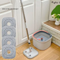 Miniatyrbild 5 av 8: Mopp vatten separation fyrkantig mopp med hink 3st mopp huvud 360 rengöring  mikrofiber lat golv