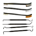 Miniatyrbilde 10 av 11: Dobbeltende Stål Wire Børste & Nylon Pick Set