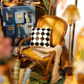 Pikkukuva 6 / 8: Robotime Rolife Garden House Book Nook Kit Kirja Hylly Insert Helppo Kokoa lelut