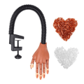 Miniatyrbillede 2 af 8: Negle øve finger led simulering af den rigtige menneskelige hånd struktur kan bøjes frit kunstig hånd model