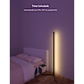 Miniatyrbillede 6 af 7: Smart RGB Dream Farve Gulv Lampe med Musik Sync Moderne 16 Million Farve Skiftende Stående Stemning Lys