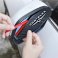 Miniatyrbilde 5 av 7: Bil Bak sikt Speil klistremerke regn øyenbryn For Chrysler 300c 300 200 200c Pacifica Sebring værstrimmel Cover Protector