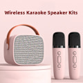 Pikkukuva 2 / 10: Mini karaoke kone lapsille ja aikuisille kannettava kaiutin 1-2 langattomalla mikrofonilla