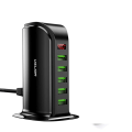 Miniatyrbilde 1 av 7: 5 Multi Port USB lader Hub For Mobil Telefon EU  Plug LED Display USB Lading Desktop Station Dock ladere
