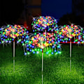 Miniatyrbillede 1 af 11: Sol LED Fyrværkeri Fe Lys Udendørs Have Dekoration Græsplæne Sti Lys