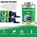 Miniatyrbilde 4 av 5: Vanntett Væske Elektrisk Tape Isolerende Tape Reparasjon Gummi Elektrisk Wire Kabel Væske Isolasjon Paste Belegg Fix Line Lim