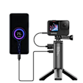 Miniatyrbillede 3 af 7: BG-4 Mini Stativ Med5000mAhPower Bank Hand Grip Monopod Portable tripod