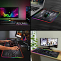Miniatyrbillede 5 af 8: RGB Gaming Mat Mouse Pad Computer Keyboard Mouse Pad