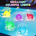 Miniatyrbillede 5 af 7: Baby Light Up Bade Legetøj Hval Automatisk Sprinkler Badekar Legetøj Pool Badeværelse Bruser Bader Legetøj