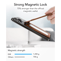 Miniatyrbilde 3 av 7: Skinn Magsafe lommebok stativ veske for iPhone 14 13 12 Pro Max Cartera Magsafe