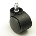 Miniatyrbilde 1 av 3: Svart Plast  Erstatning Dreibare Hjuler 50mm Kontor Revolverende Stol Sofa Hjul