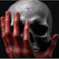 Miniatyrbillede 3 af 6: Gothic Furious God's Hand Resin Crafts Ornaments