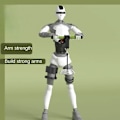 Miniatyrbild 5 av 5: Arm styrka tränare handled underarm motionär underarm rulle blaster träning kondition utrustning