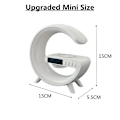 Miniatyrbilde 7 av 8: Multifunksjon Trådløs lader Pad Stativ Høyttaler TF RGB Natt Lys 15W Rask Ladestasjon for iPhone Samsung Xiaomi Huawei