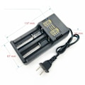 Miniatyrbillede 3 af 5: Batteri Oplader Indgang Kabel Dobbelt Universal Batteri Opladning