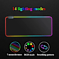 Pikkukuva 2 / 7: RGB Luminous Pure Black Hiirimatto Paksutettu Hiiri Pad Suuri pöytä Pad