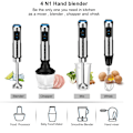 Miniatyrbild 4 av 6: 1500W 4 i 1 Elektrisk Stick Hand Kommersiell Blender Mat Processor Ägg Visp Blandare Juicer Kött Kvarn