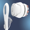 Miniatyrbillede 4 af 6: 6 i 1 Elektrisk Bad børste Silicone Ryg Scrubber USB Genopladelig Roterende Bruser Børste