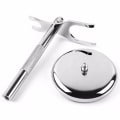 Miniatyrbillede 4 af 6: Mænd barberkniv holder rustfrit stål barbering børste stativ sikkerhed barberkniv holder