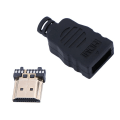Pikkukuva 3 / 6: 1KPL UUSI HDMI uros liitin siirto liittimet laatikolla musta väri