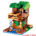 Miniatyrbillede 1 af 10: The Villages Huset Svin Alex Zombie Action Bygningsblokke Klassisk Model Sæt Klodser Børn sæt
