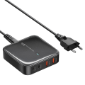 Miniatyrbild 1 av 6: Laddningsstation Multi Port GaN USB Laddare Skrivbord Typ C PD QC Snabb laddning