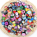 Miniatyrbillede 1 af 6: 100 stykker Random jibz Tegnefilm Dyr Sko Charms Decrations