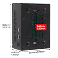 Miniatyrbild 4 av 6: Geekbord Raspberry Pi 5 Case (P579-V2) | Support PCIe M.2 NVMe SSD Shield Top X1001 / X1003 / X1000 / X1004   Aktiv Kylare