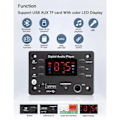 Miniatyrbillede 6 af 6: Bluetooth Dekoder Tavle Håndfri Bil Lyd Mikrofon USB TF FM Radio Mp3 Musik Afspiller Højttaler