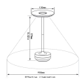 Miniatyrbilde 3 av 5: Bord lampe for soverom Oppladbar LED touch bryter skrivebord lampe