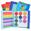 Miniatyrbild 1 av 7: Magnetisk Bråk Lärande Matematik Leksak Montessori Aritmetik Lärande Hjälpmedel Trä Bok Utbildningsleksaker För Barn