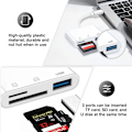 Pikkukuva 4 / 8: 3 In 1 SD TF kortti lukija USB C kamera muunnin