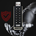 Miniatyrbild 3 av 6: 256-bitars Krypterad USB Enhet Lösenord Secure Flash Drive USB3.2 U Disk Support Reset/Wipe/Auto Lock Function