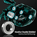 Miniatyrbillede 2 af 7: Crixus 7+1BBs 8KG Max Træk 206g Super Light Weight Baitcasting Reel Magnetic Brake System