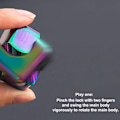 Miniatyrbilde 5 av 7: Fargerik magnetisk  fidget spinner stress avlastning leker for barn