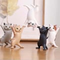 Miniatyrbillede 7 af 7: 5 modeller dans kat figur dekoration animation kat model mode legetøj fortryllende kat kapsel legetøj