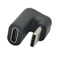 Pikkukuva 1 / 2: USB 3.1 uros naaras laajennus 180 aste oikea kulma USB-C tyyppi C C-tyypin laajennus sovitin